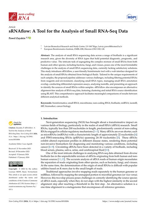 sRNAflow: A Tool for the Analysis of Small RNA